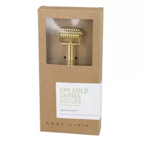 Easy Livin - 24K Gold Derma Roller, miedziany roller ujędrniający, 1 sztuka