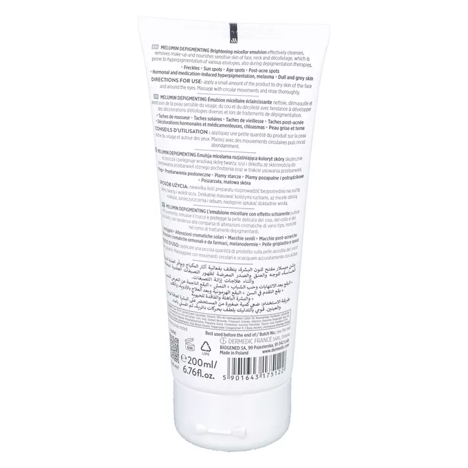 DERMEDIC MELUMIN DEPIGMENTING - emulsja micelarna, 200 ml - skład, cena ...