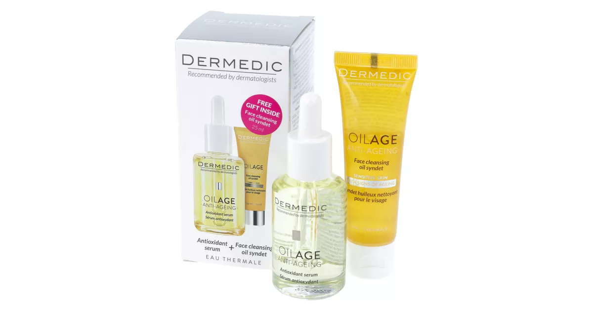DERMEDIC OILAGE - serum antyoksydacyjne, 30 ml + olejowy syndet do ...