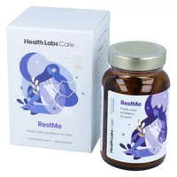 HEALTH LABS CARE - RestMe, składniki ułatwiające zasypianie i wycieszenie, 60 kapsułek