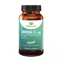 Naturell - Omega-3 z mikroalg, vegan, 90 kapsułek