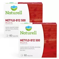 Zestaw Naturell - Metylo-B12 500, 2 x 60 tabletek