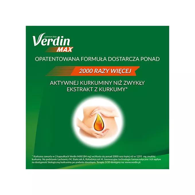 Verdin MAX  - wspomaganie trawienie, 15 kapsułek