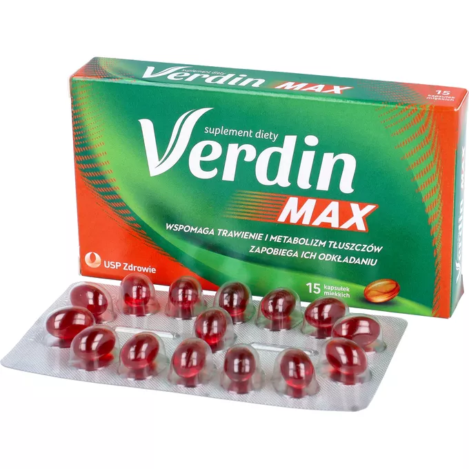 Verdin MAX  - wspomaganie trawienie, 15 kapsułek