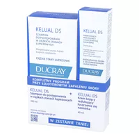 DUCRAY Kelual DS - Zestaw szampon specjalistyczny przeciwłupieżowy 100 ml, krem kojący redukujący łuszczenie się naskórka 40 ml, 1 komplet