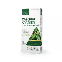 MEDICA HERBS - Cascara Sagrada (Szakłak Amerykański), wspiera pracę jelit, 60 kapsułek