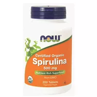 NOW FOODS Spirulina 500 mg - tabletki, 200 sztuk