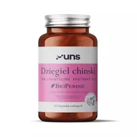 UNS - Dzięgiel Chiński + Bioperine, wspiera funkcjonowanie układu moczowo-płciowego, 60 kapsułek