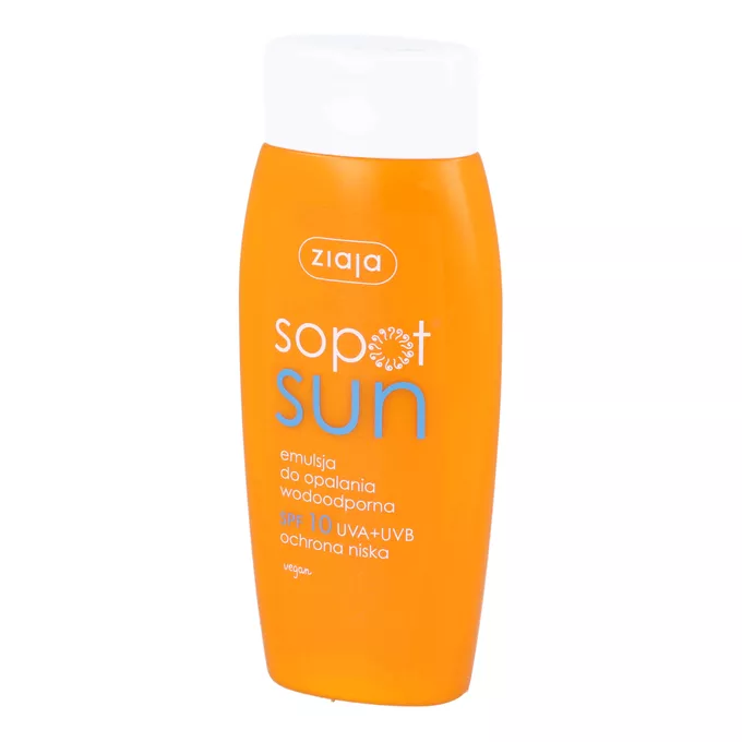 ziaja sopot sun - emulsja do opalania wodoodporna, SPF 10, 150ml