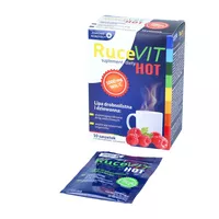 Zdrowe Korzyści RuceVit Hot, smak malinowo-cytrynowy, 10 saszetek