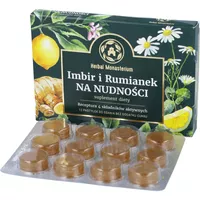 Herbal Monasterium - Imbir i Rumianek na nudności, 12 pastylek