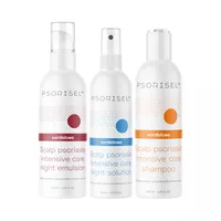 Psorisel - zestaw 3 dermokosmetyków na łuszczycę skóry głowy, 1 komplet