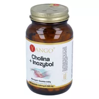 YANGO - Cholina + Inozytol, poprawa samopoczucia oraz koncentracji i procesów myślowych, 90 kapsułek