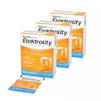 Zestaw Stoperan Elektrolity - do postępowania dietetycznego w biegunce, smak pomarańczowy, saszetki, 3 x 7 sztuk