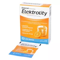 ZESTAW: 3 x Stoperan Elektrolity - do postępowania dietetycznego w biegunce, smak pomarańczowy, saszetki, 7 sztuk