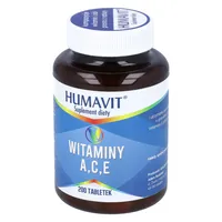 HUMAVIT - V Witaminy A,C,E, zdrowa skóra i prawidłowe widzenie, 200 tabletek
