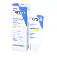 CeraVe - nawilżający krem do twarzy z ceramidami, skóra normalna i sucha, SPF50, 52 ml