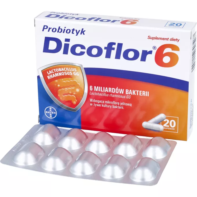 Dicoflor 6 - probiotyk, 20 kapsułek