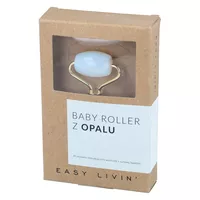Easy Livin Roller mini z opalu - wałeczek do masażu twarzy, 1 sztuka