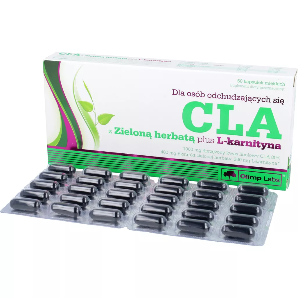 Olimp, CLA z Zieloną Herbatą plus L-karnityna, 60 kapsułek