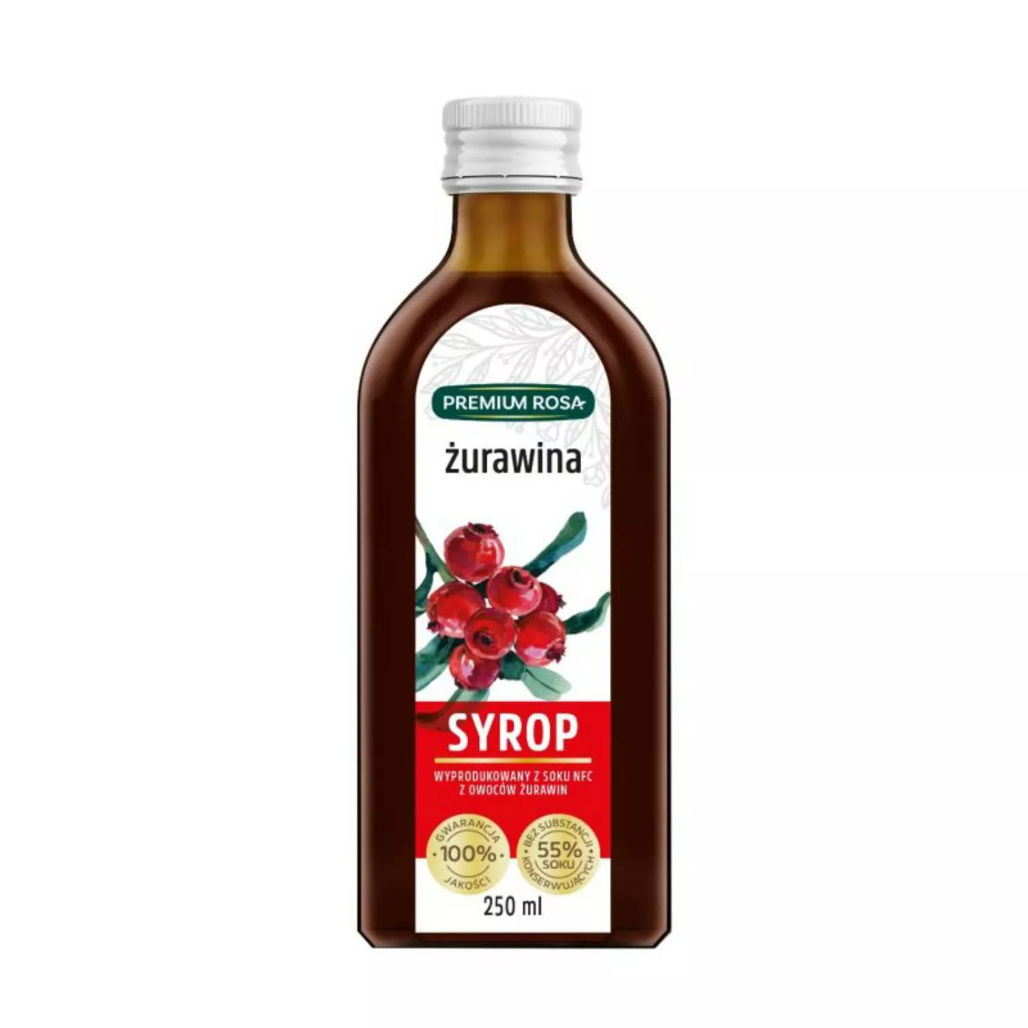Premium Rosa, syrop żurawina, 250 ml - skład, cena, opinie