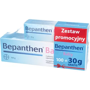 Bepanthen Baby - zestaw: maść ochronna dla niemowląt, 100g + 30g