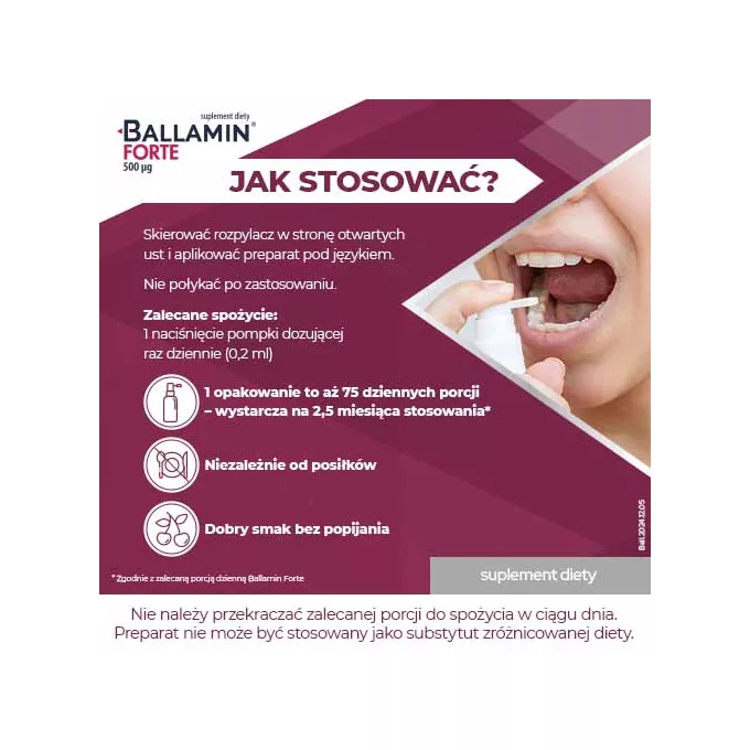 Ballamin Forte witamina B12, 15 ml - skład, cena, opinie | iZielnik.pl