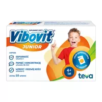 Vibovit JUNIOR - 4-12 lat, smak pomarańczowy, saszetki, 30 sztuk