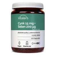 VITALER'S Cynk 15 mg+Selen 200 mcg 120 kBL