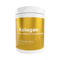 Medfuture Kolagen z kwasem hialuronowym i witaminą C smak pomarańczowy, 250 g