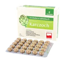 Zioła w tabletkach Karczoch, 30 tabletek powlekanych