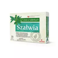 Szałwia - zioła w tabletkach, tabletki, 30 sztuk