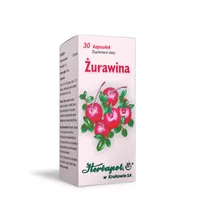 Zioła w tabletkach Żurawina, 30 tabletek powlekanych