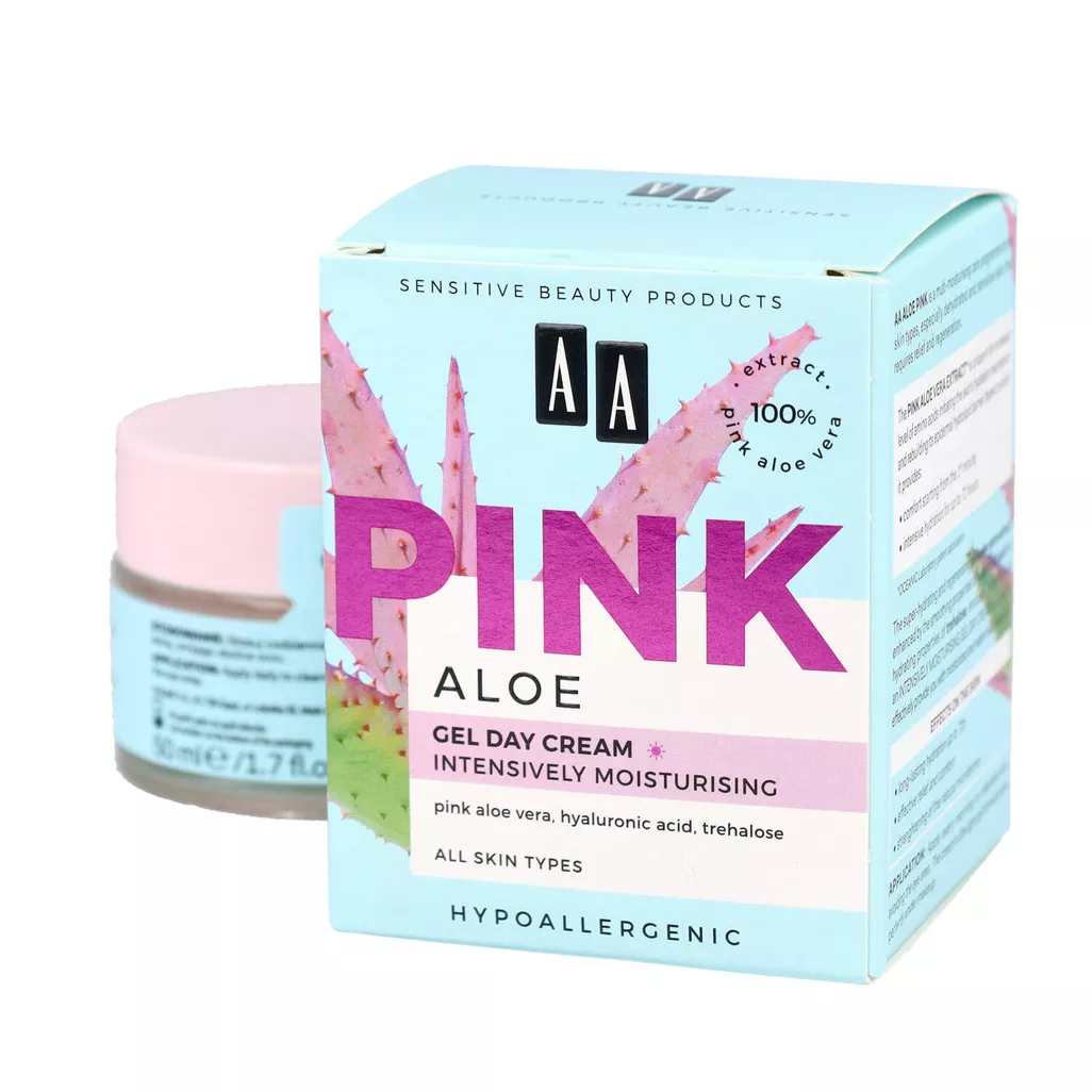 AA Aloes Pink - intensywnie nawilajcy krem na dzie, 50 ml - skad, cena,  opinie | iZielnik.pl