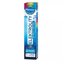Plusssz - Elektrolity+100%, o smaku multiwitaminy, 20 tabletek