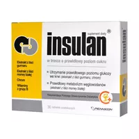 insulan - prawidłowy poziom cukru, 60 tabletek