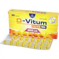 D-Vitum forte MAX 4000 j.m. - witamina D dla dorosłych, kapsułki, 60 sztuk