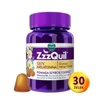 ZzzQuil Natura, smak mango-banan, 30 żelek