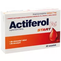 Actiferol Fe START - bioprzyswajalne żelazo 7 mg, saszetki, 30 sztuk