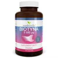 MEDVERITA Biotyna 2500 mcg 180 kaps. BL