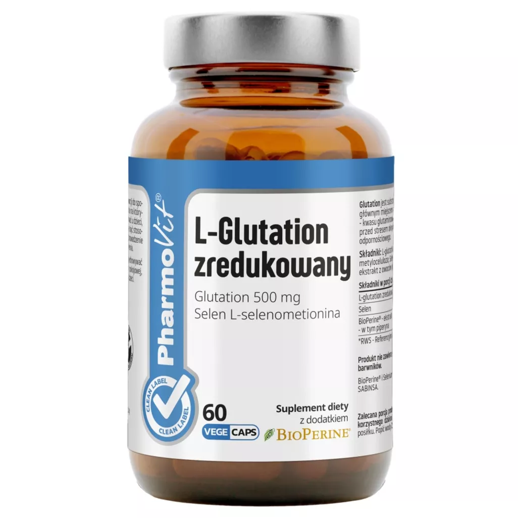 Pharmovit L-Glutation Zredukowany, 60 kapsuek - skad, cena, opinie |  iZielnik.pl