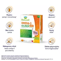 Naturell Omega 3 Uczeń, żelki, 27 sztuk