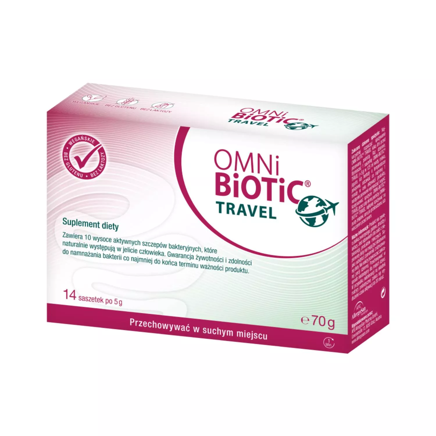 OMMO ノベルティ OmniBiotic Travel, 14 saszetek - skład, cena, opinie | iZielnik.pl