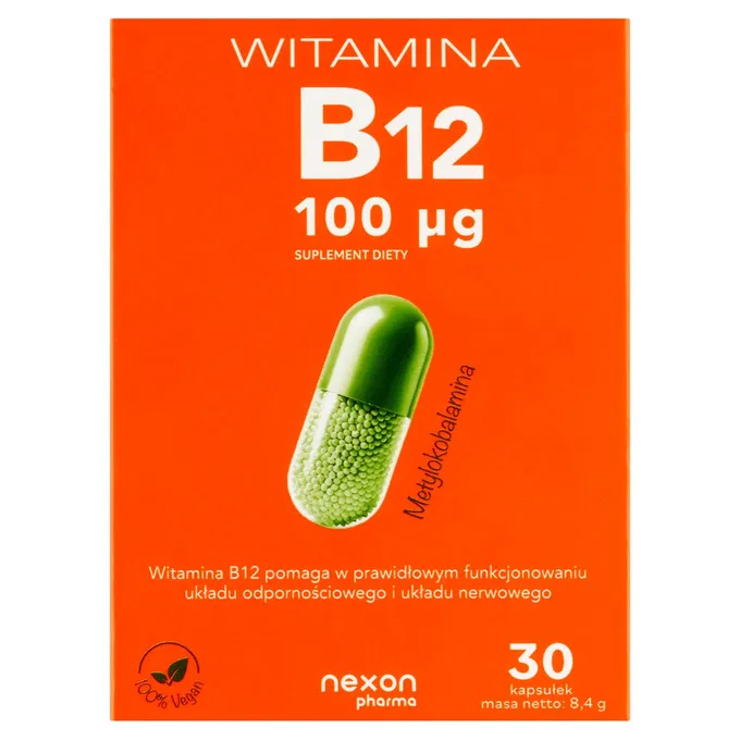 Nexon Witamina B12 100 mcg, 30 kapsułek