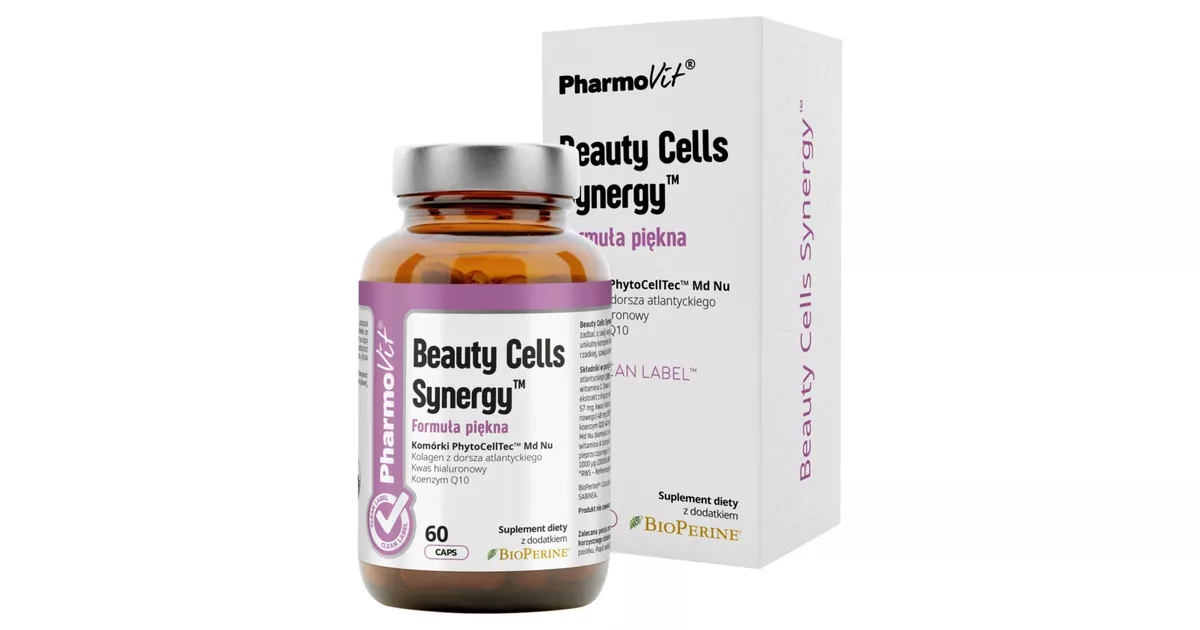 PharmoVit - Beauty Cells Synergy formuła piękna, 60 kapsułek - skład ...