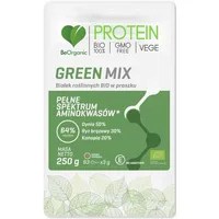 BeOrganic - Green MIX, Białko roślinne BIO w proszku, 250g