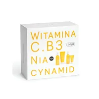 Ziaja - Witamina C.B3 Niacynamid, Zestaw 2023: krem (50 ml) + balsam (200 ml) + tonik (190 ml) + żel oczyszczający (190 ml), 1 zestaw