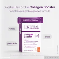 Biotebal Hair Skin Collagen Booster, smak Sunny Peach, 30 saszetek