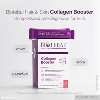 Biotebal Hair Skin Collagen Booster, smak Exotic Lychee, 30 saszetek