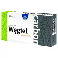 Węgiel aktywowany carbon - kapsułki, 20 sztuk